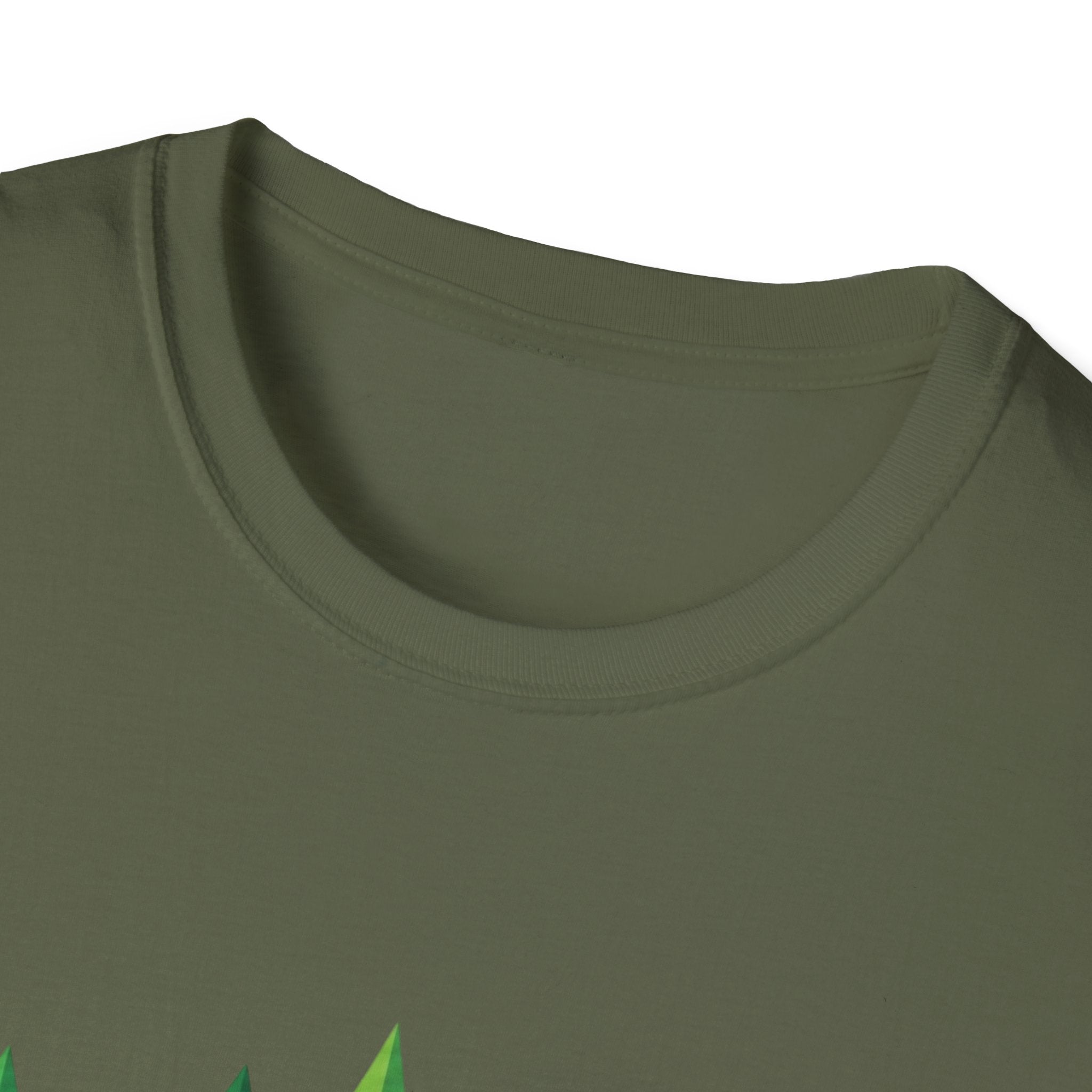 Forest Graphic T-Shirt — Minimal Green Pine Trees Tee