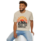 Chase The Sunrise Mountain T-Shirt — Sunrise & Peaks Graphic Tee