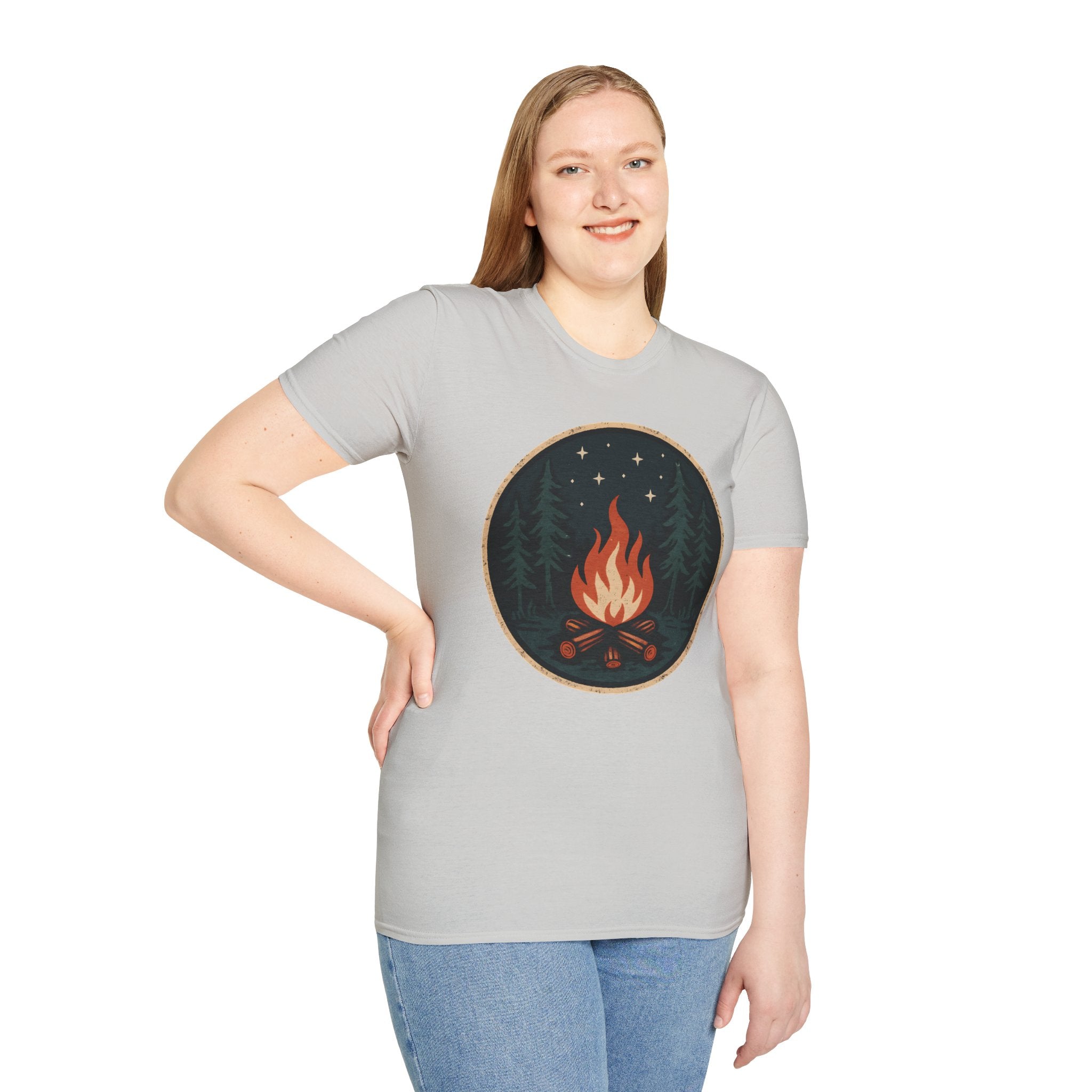 Forest Campfire at Night T-Shirt