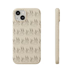 Biodegradable Phone Case — Eco-Friendly Forest Sketch Pattern