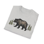 Bear & Forest T‑Shirt - Rustic Woodland Graphic Tee