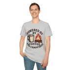 Powered By Coffee And Campfires Vintage Camping T-Shirt