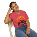 Chase The Sunrise Mountain T-Shirt — Sunrise & Peaks Graphic Tee