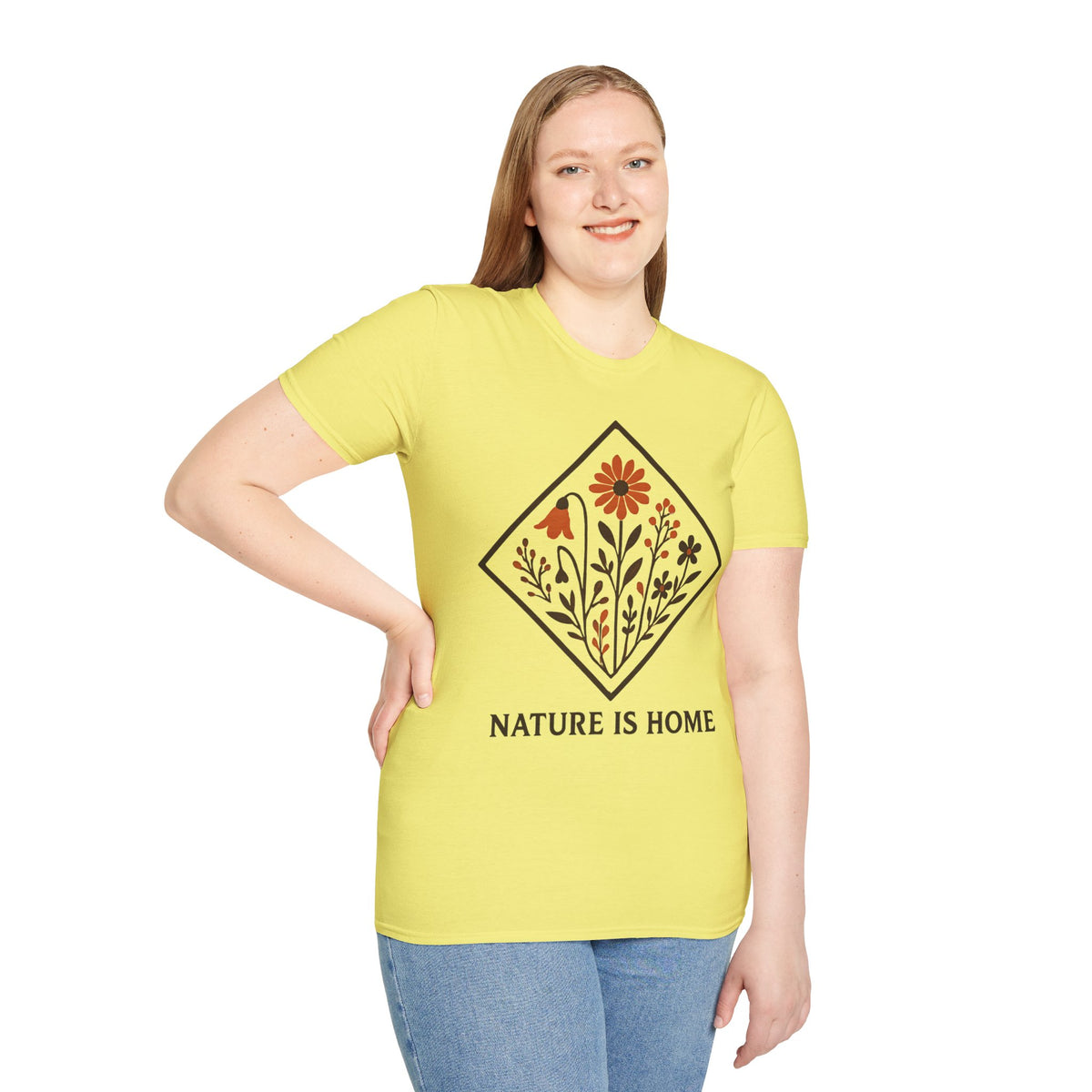 "Nature Is Home" Floral T-Shirt