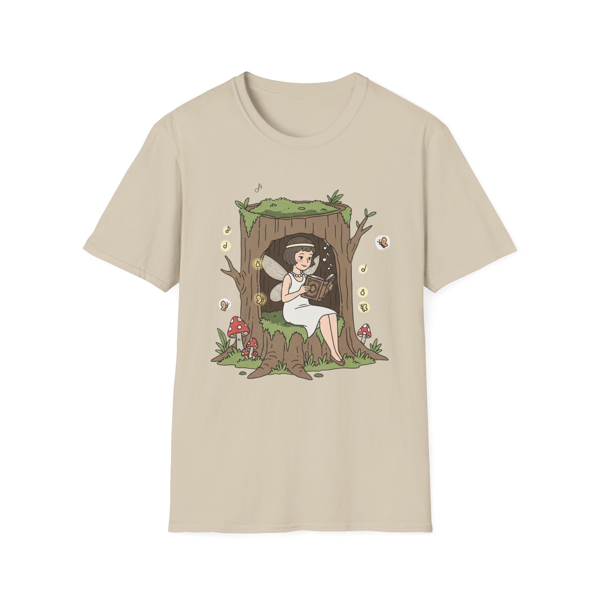 Forest Flapper Fairy Reading in Tree Hollow T-Shirt