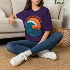 "Keep the Sea Plastic Free" Ocean Conservation Wave Tee Shirt
