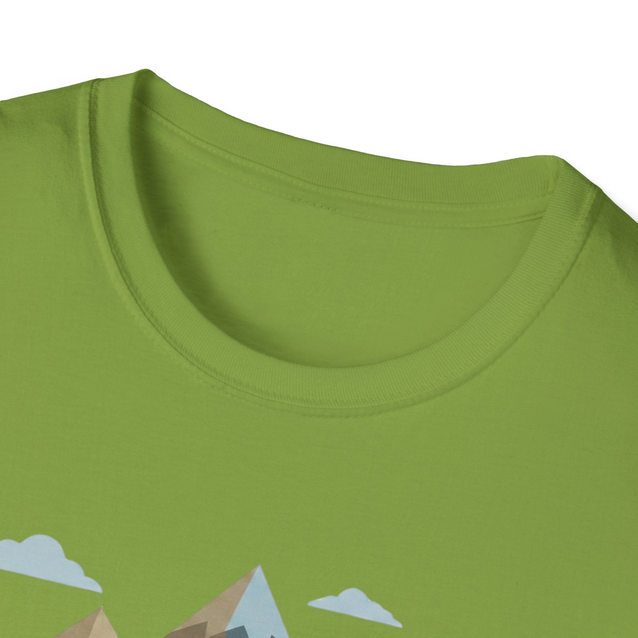Campground Scenic T-Shirt — Minimalist Tent & Campfire Graphic