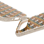 Eco-Friendly Phone Case — Vintage Camper Pattern Biodegradable iPhone Cover