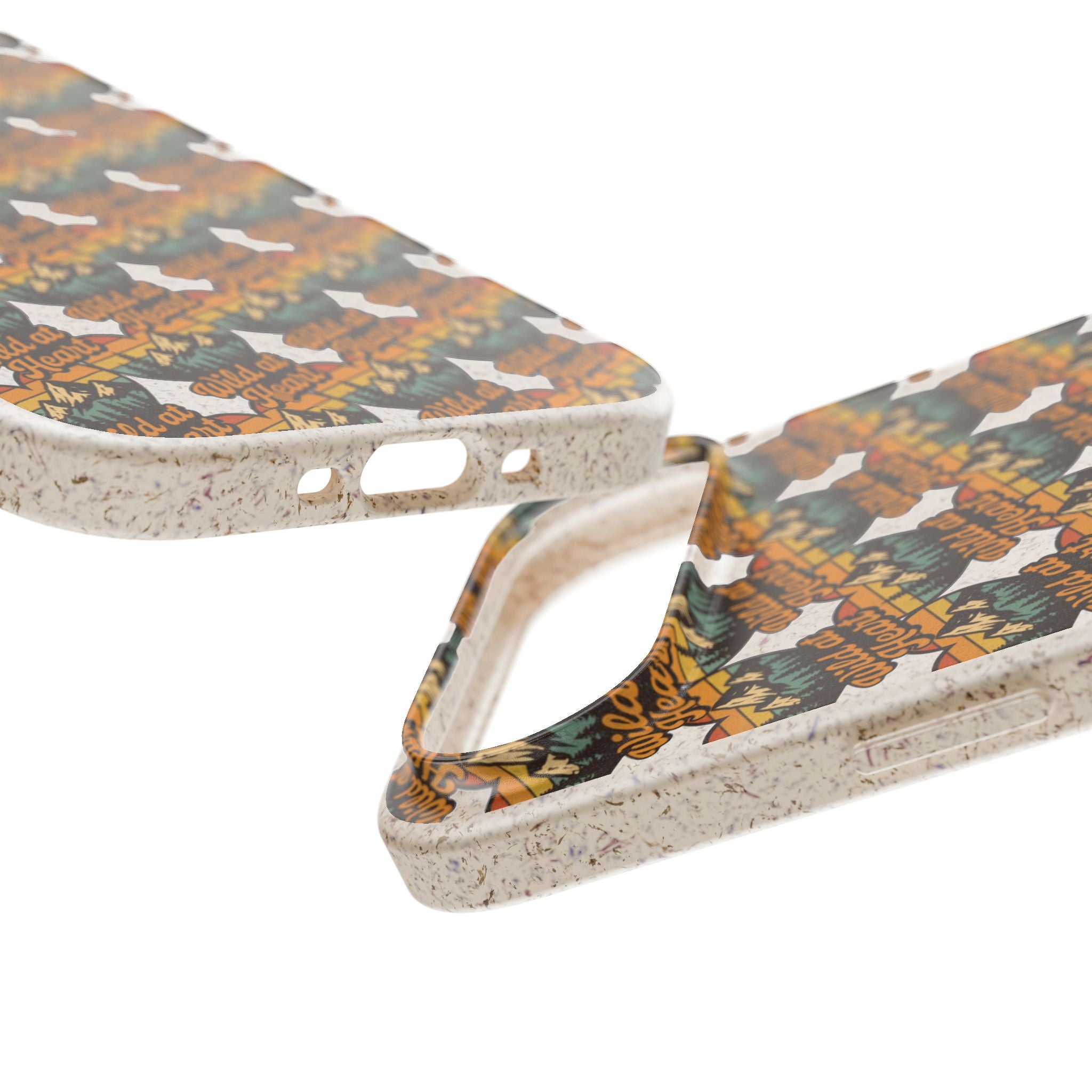 Eco-Friendly Phone Case — Vintage Camper Pattern Biodegradable iPhone Cover