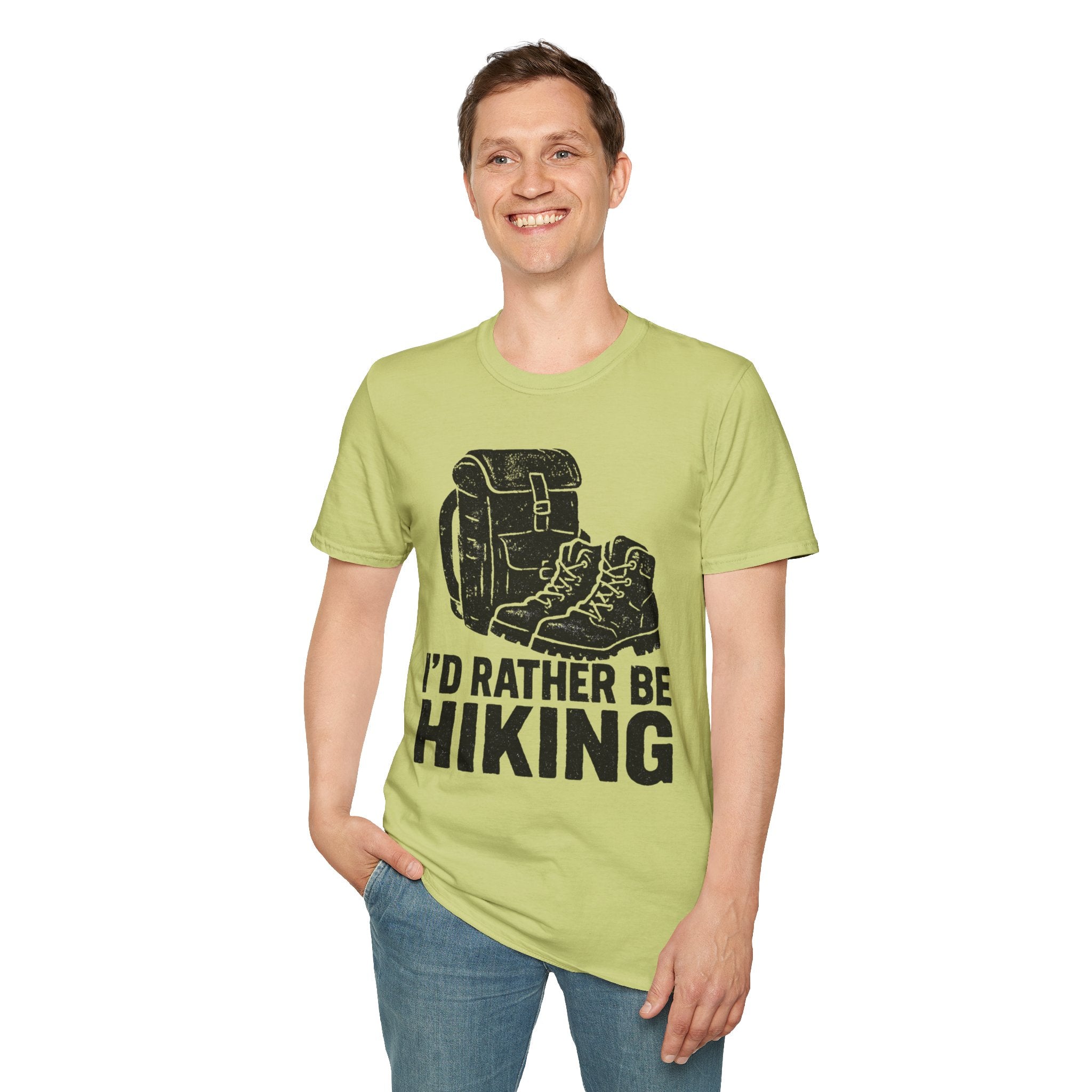 Boots & Backpack "I'd Rather Be Hiking" T-Shirt
