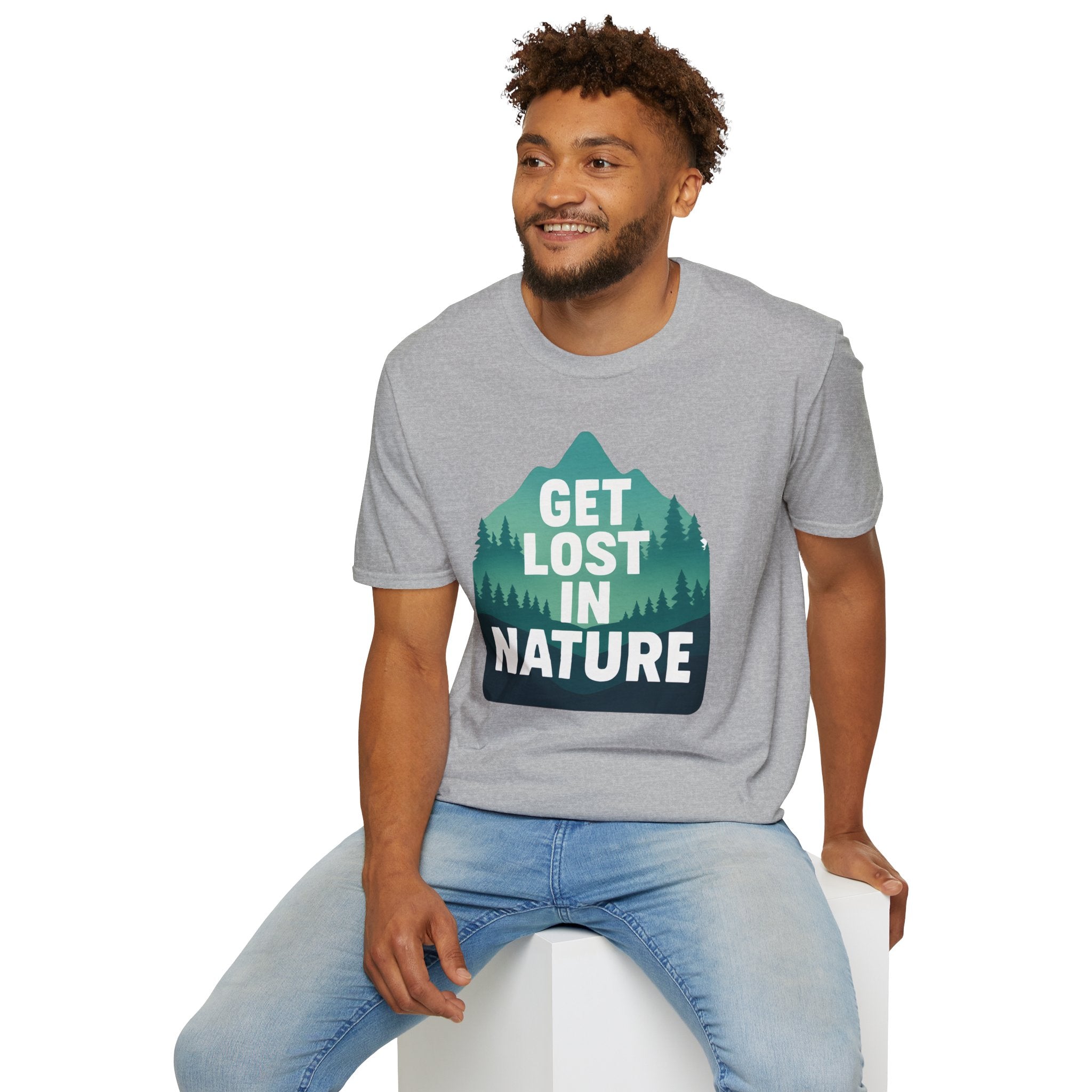 "Get Lost in Nature" Pine Trees T-Shirt
