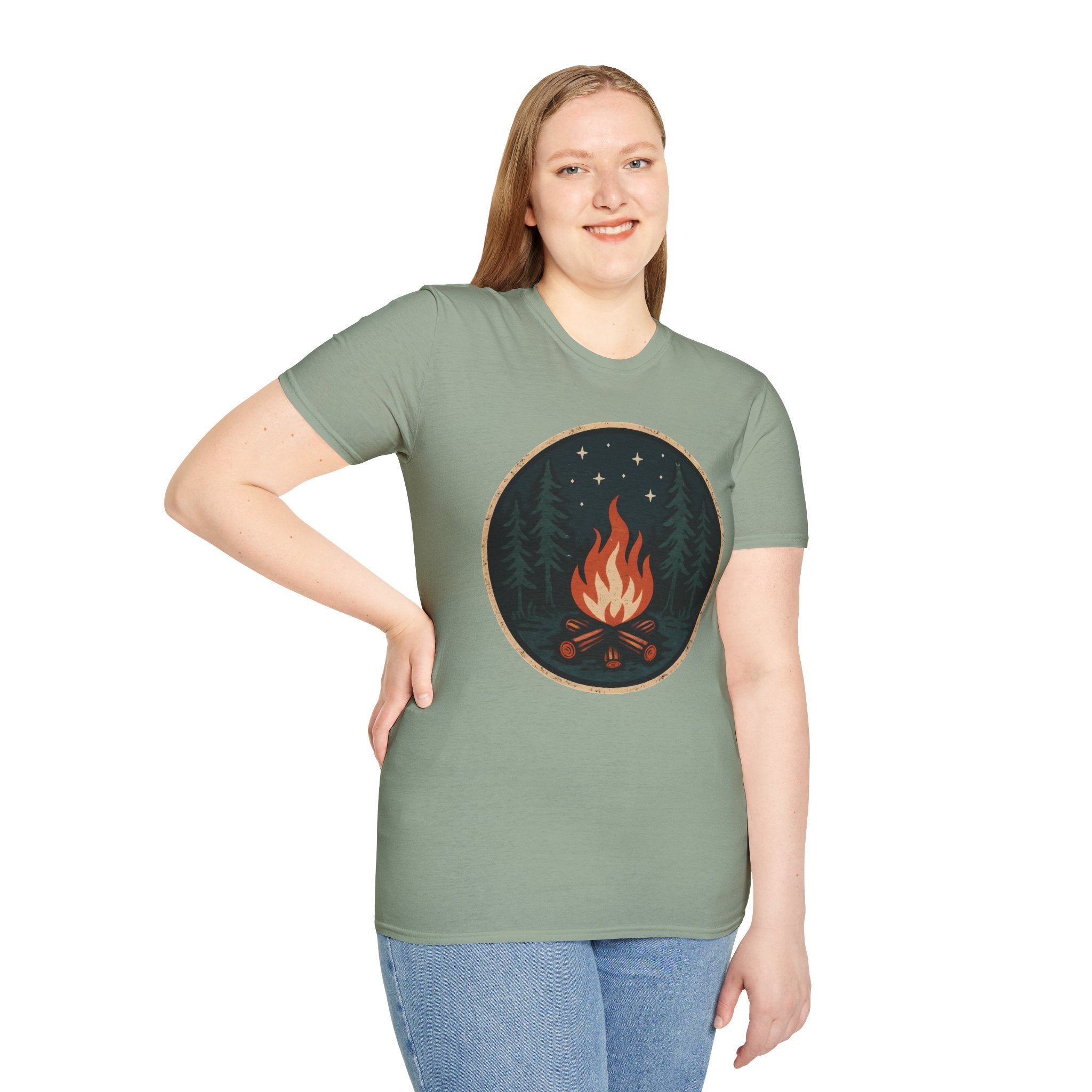 Forest Campfire at Night T-Shirt
