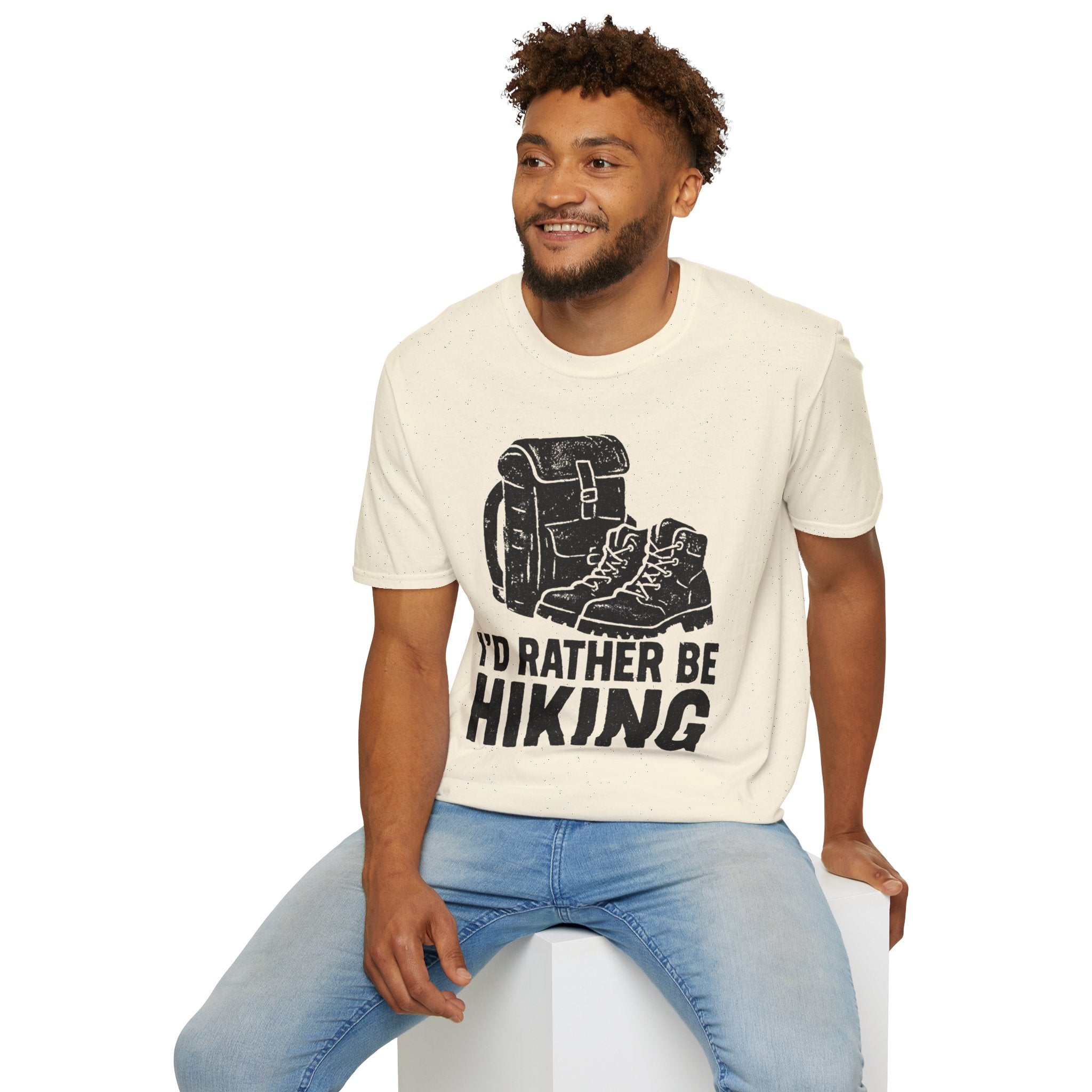 Boots & Backpack "I'd Rather Be Hiking" T-Shirt