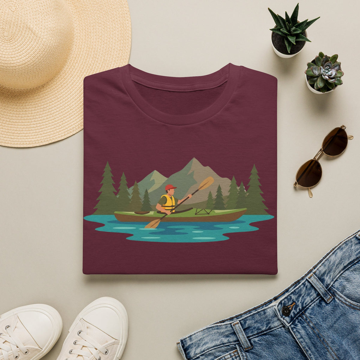Kayaking Graphic T-Shirt