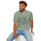 Winding Path Through The Meadow Floral T-Shirt