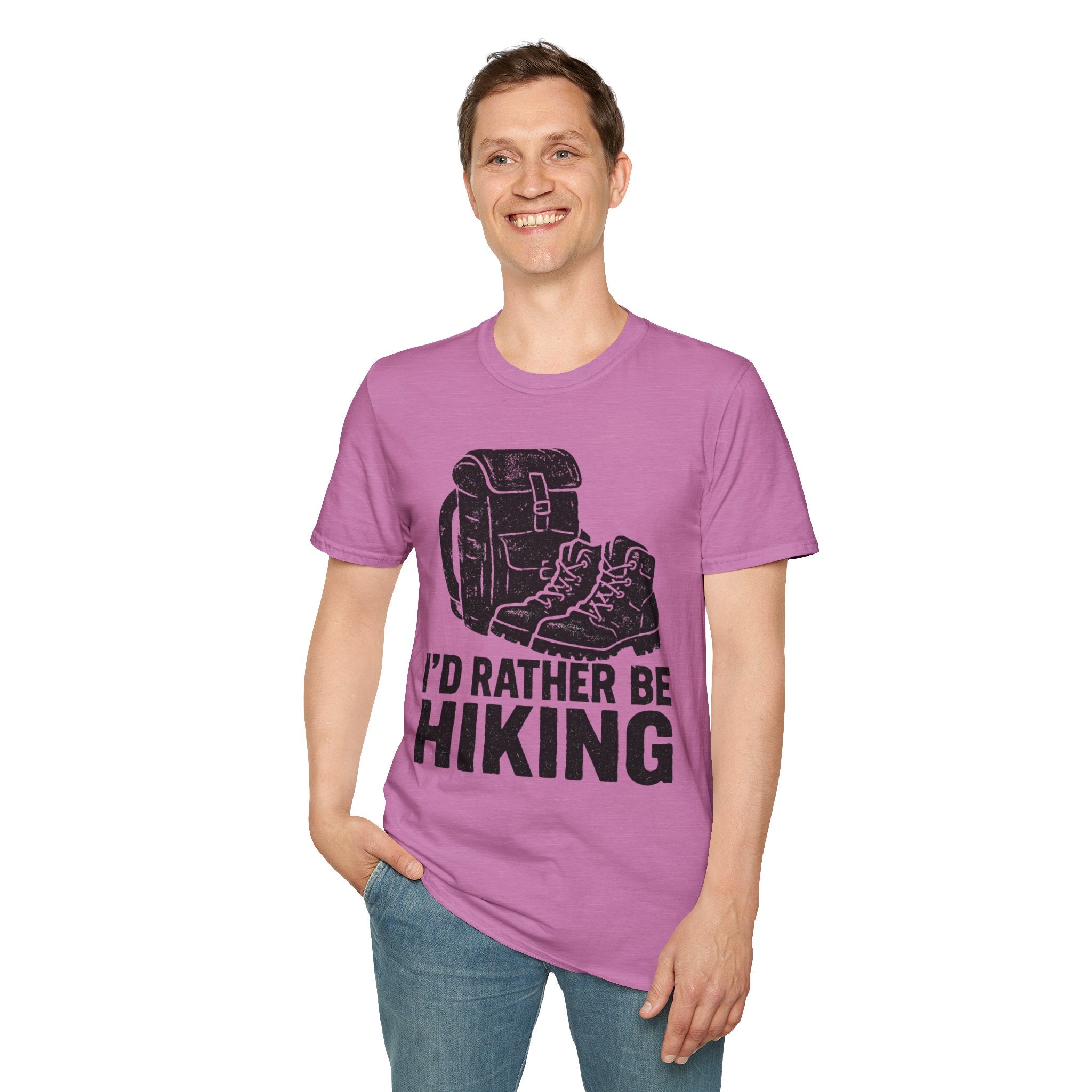 Boots & Backpack "I'd Rather Be Hiking" T-Shirt