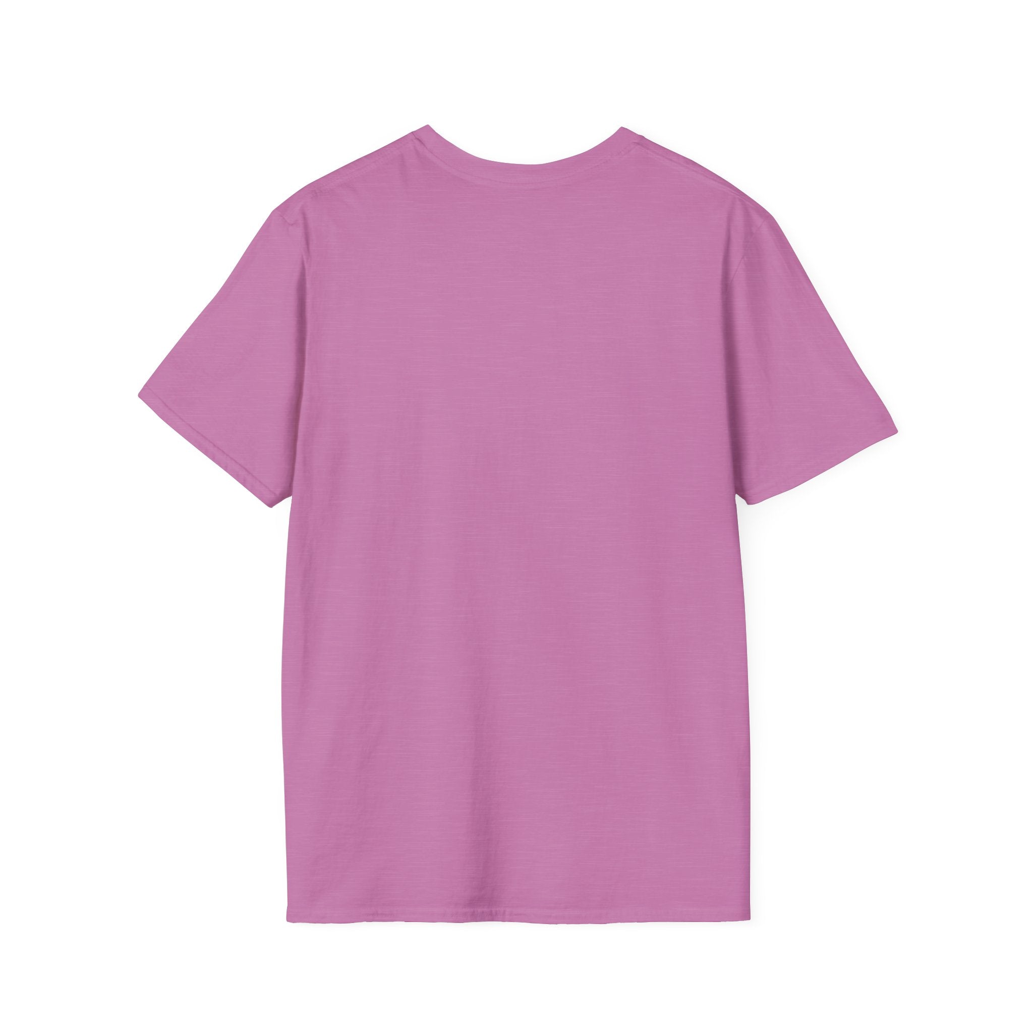 Mountain River T-Shirt — Geometric Blue Peaks & Flowing River