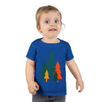 Toddler T-Shirt - Colorful Geometric Pine Trees Kids Tee