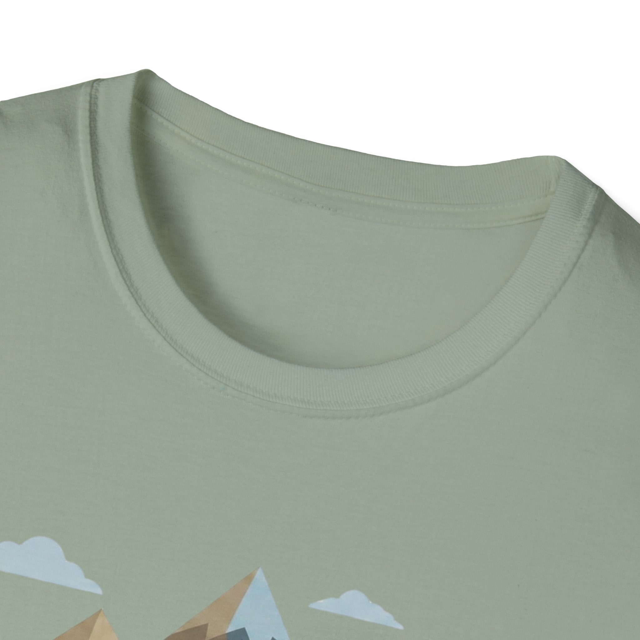 Campground Scenic T-Shirt — Minimalist Tent & Campfire Graphic