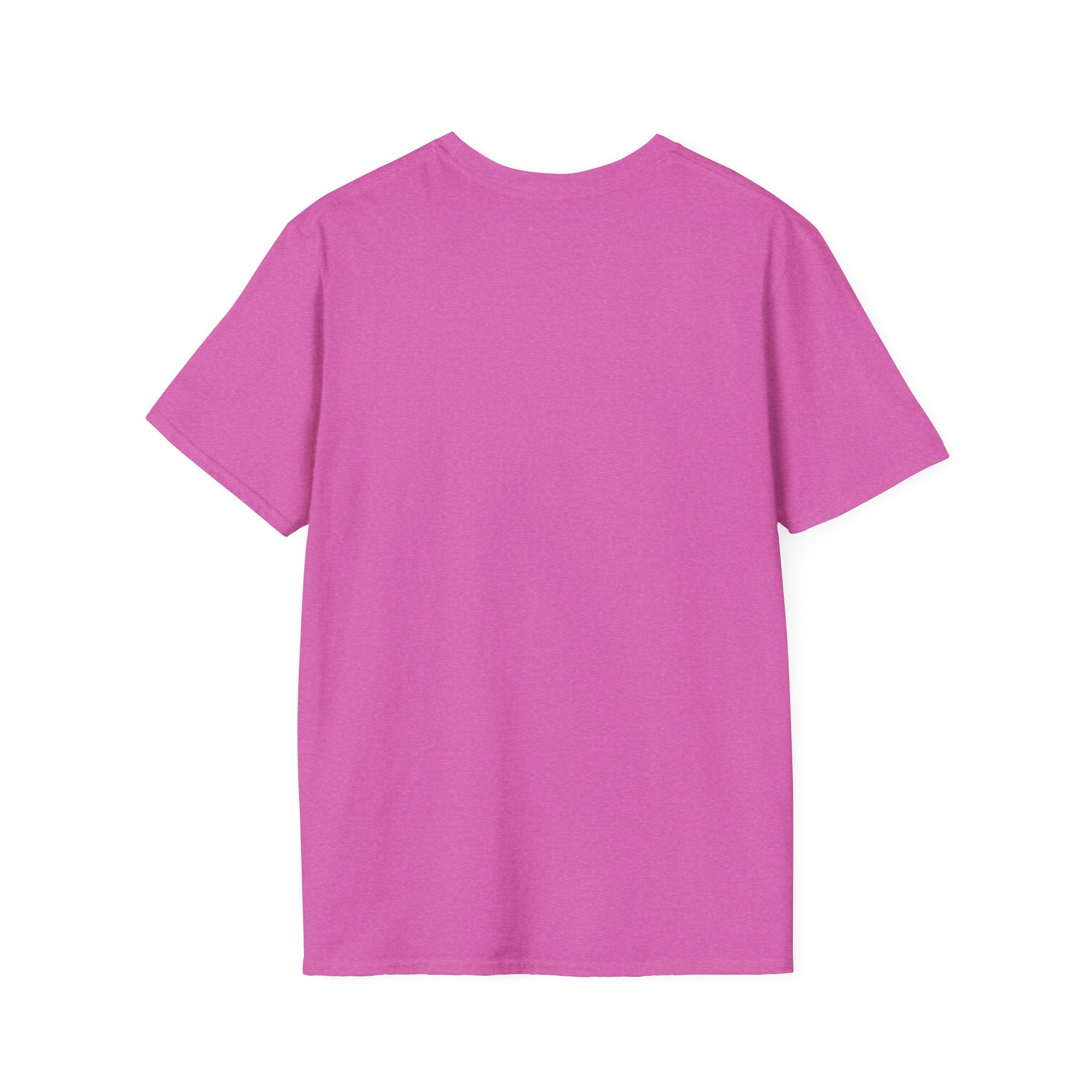 Mountain River T-Shirt — Geometric Blue Peaks & Flowing River