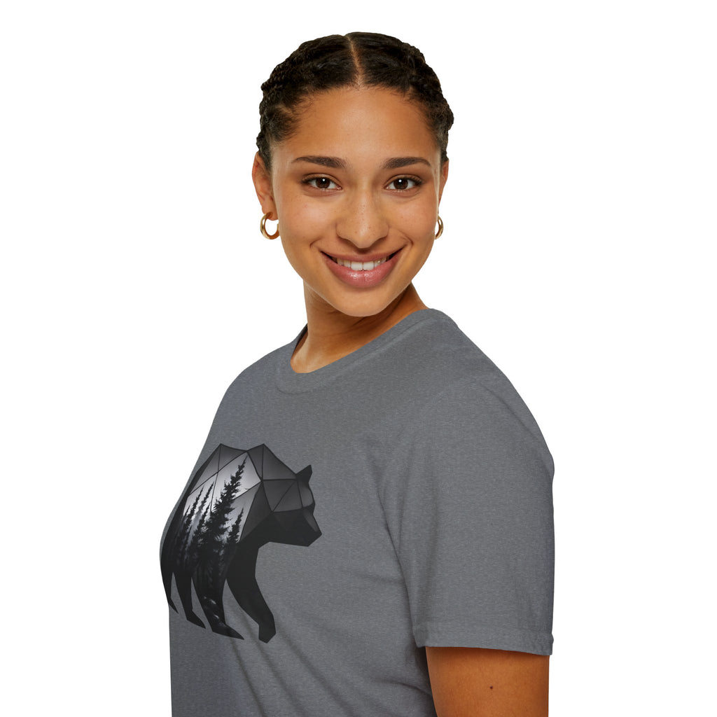 Geometric Forest Bear T-Shirt