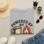 Powered By Coffee And Campfires Vintage Camping T-Shirt