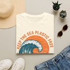 Keep the Sea Plastic Free T-Shirt — Ocean Conservation Wave Tee