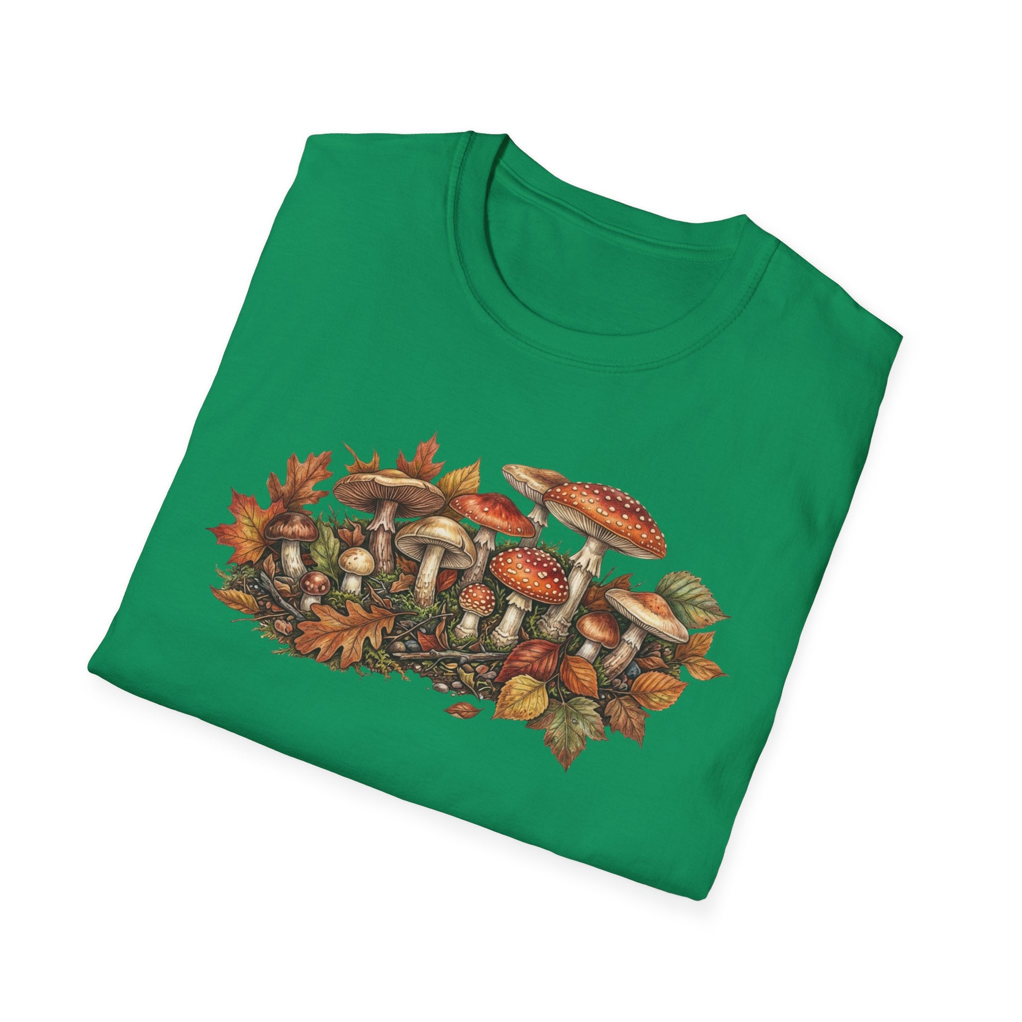 Mushroom & Autumn Leaves T-Shirt