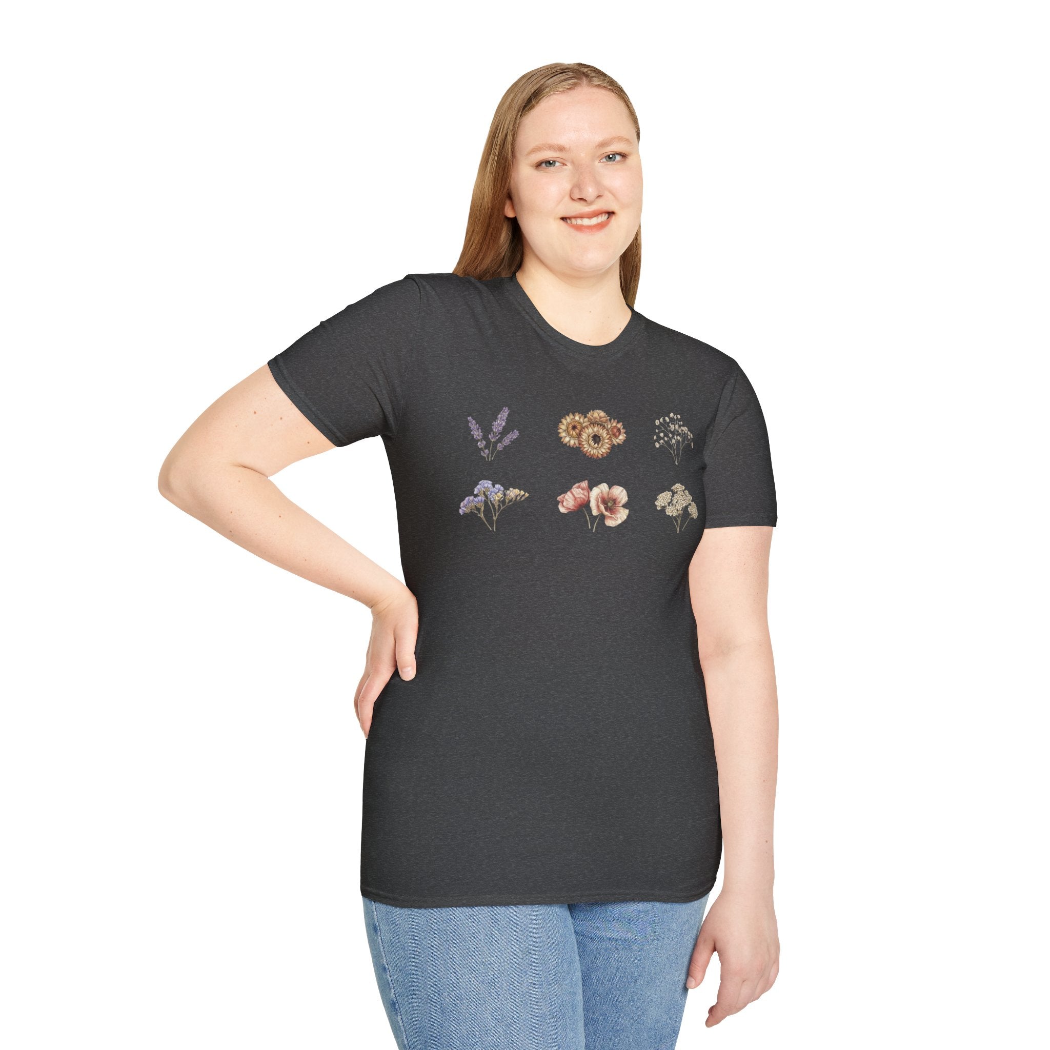 Floral Mini Bouquet T-Shirt — Vintage Botanical Graphic Tee