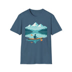 Kayaker on Serene Mountain Lake T-Shirt