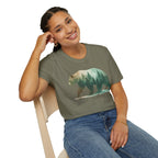 Forest Bear T-Shirt — Watercolor Woodland Bear Graphic Tee Shirt