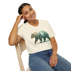 Forest Bear T-Shirt — Watercolor Woodland Bear Graphic Tee Shirt