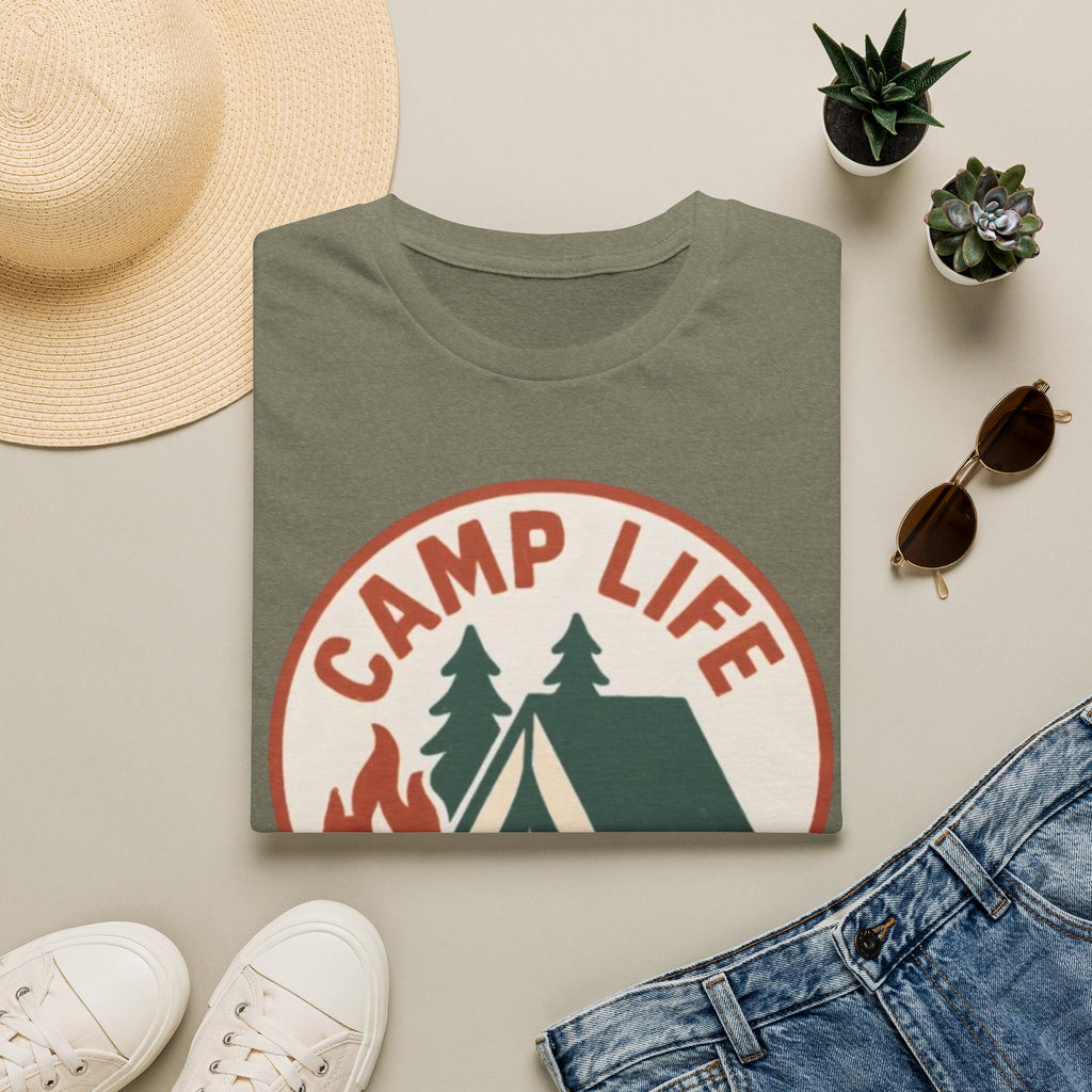 Camp Life T-Shirt — Tent & Campfire Outdoor Tee