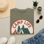 Camp Life T-Shirt — Tent & Campfire Outdoor Tee