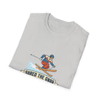 Shred the Gnar Skier T-Shirt | Retro Skiing Graphic