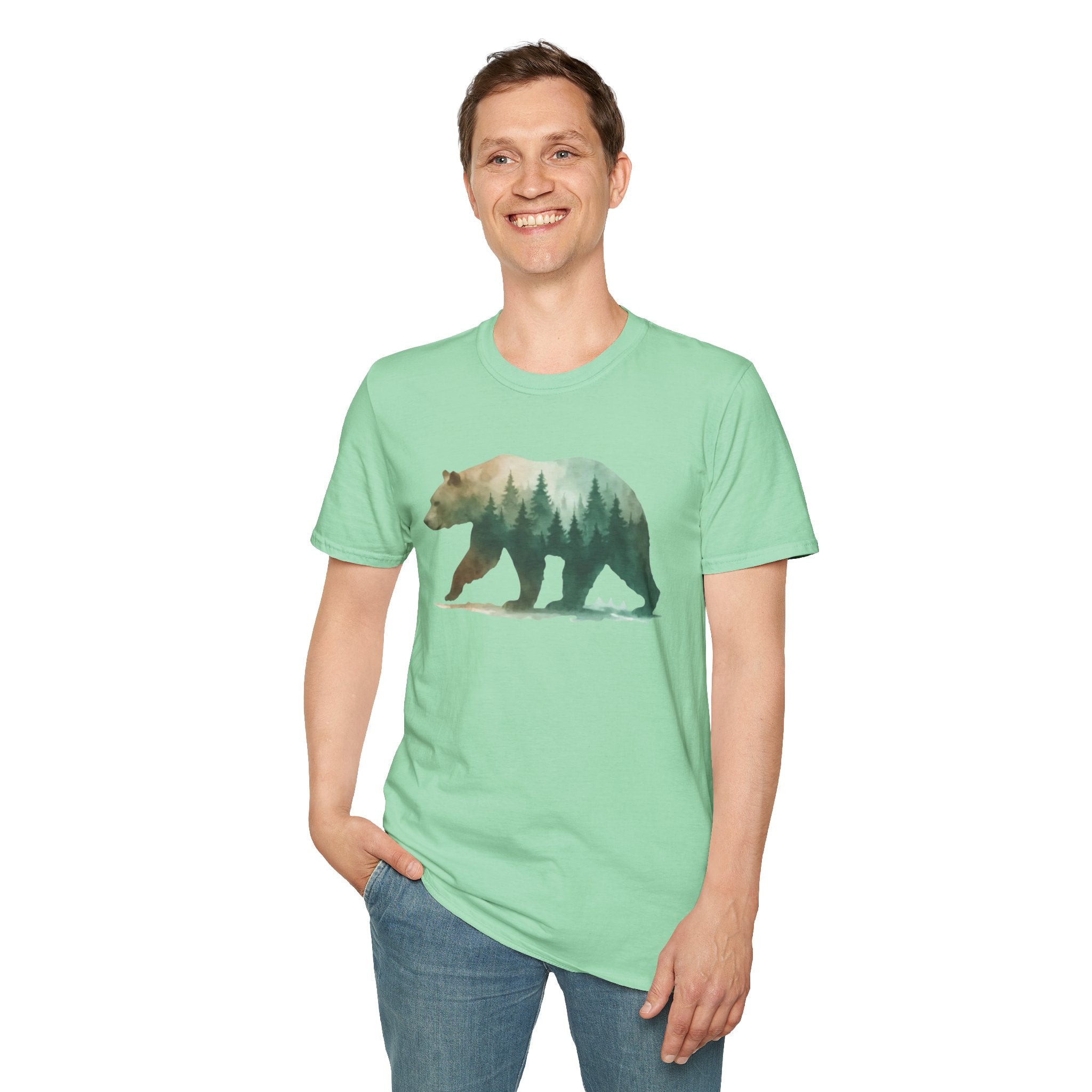 Forest Bear Silhouette T-Shirt