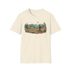 Hiker Mountain Sunset T-Shirt — Scenic Trail Adventure Tee