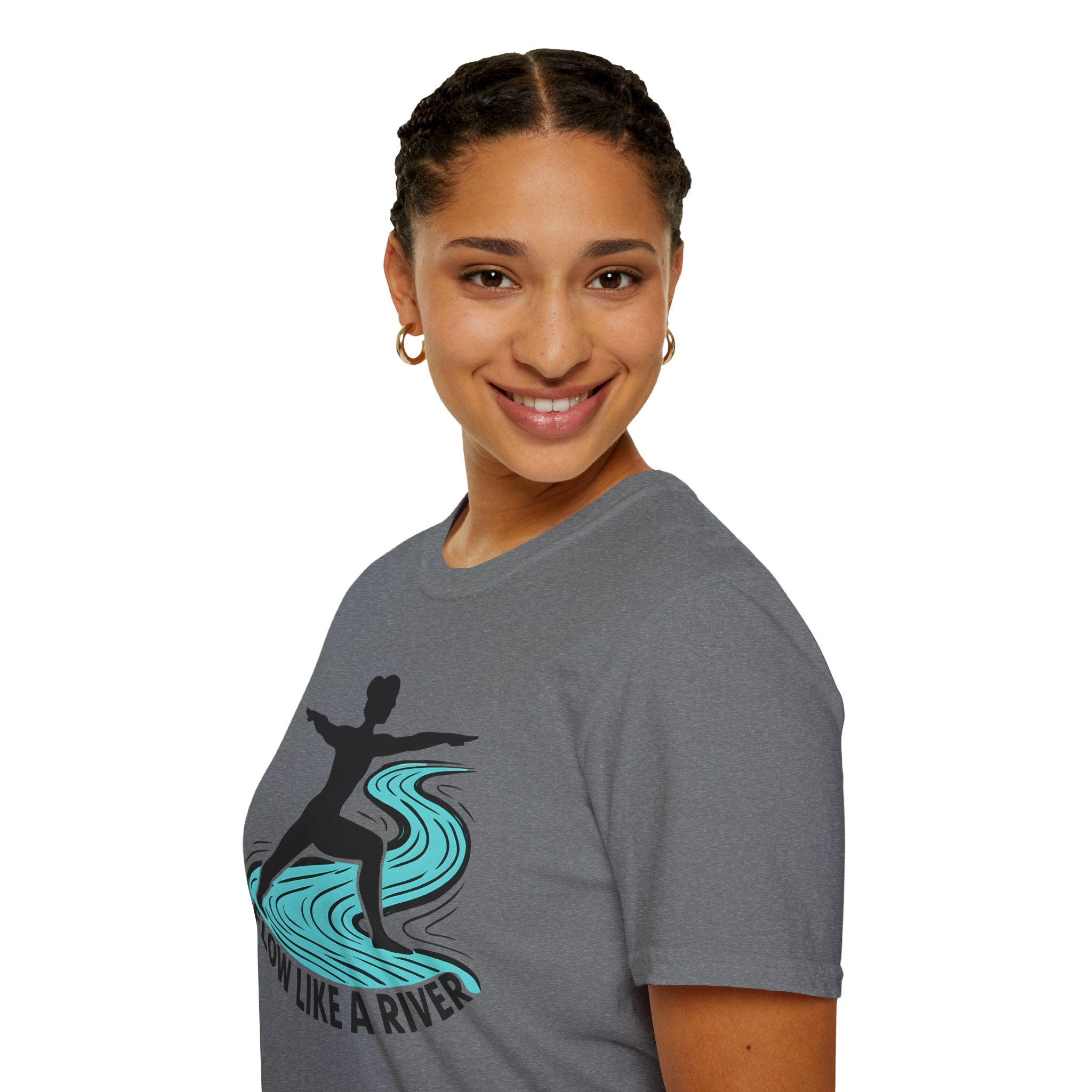 "Flow Like A River" Yoga T-Shirt