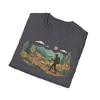 Hiker Mountain Sunset T-Shirt — Scenic Trail Adventure Tee