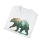 Forest Bear T-Shirt — Watercolor Woodland Bear Graphic Tee Shirt