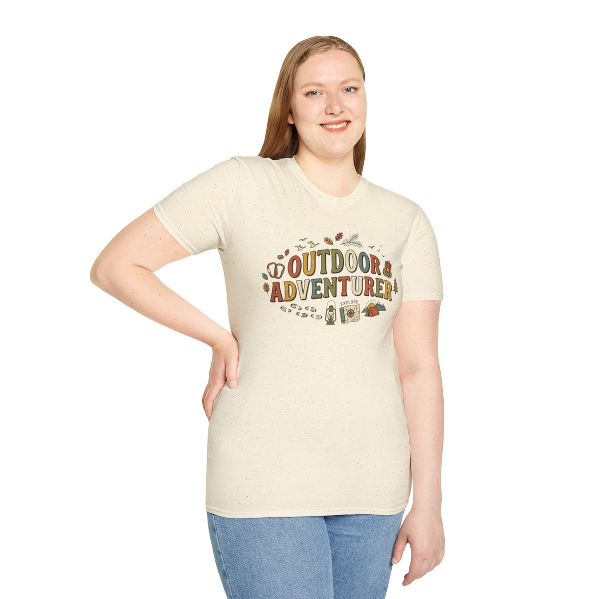 "Outdoor Adventurer" T‑Shirt Camping, Hiking & Exploration Graphic Tee Shirt