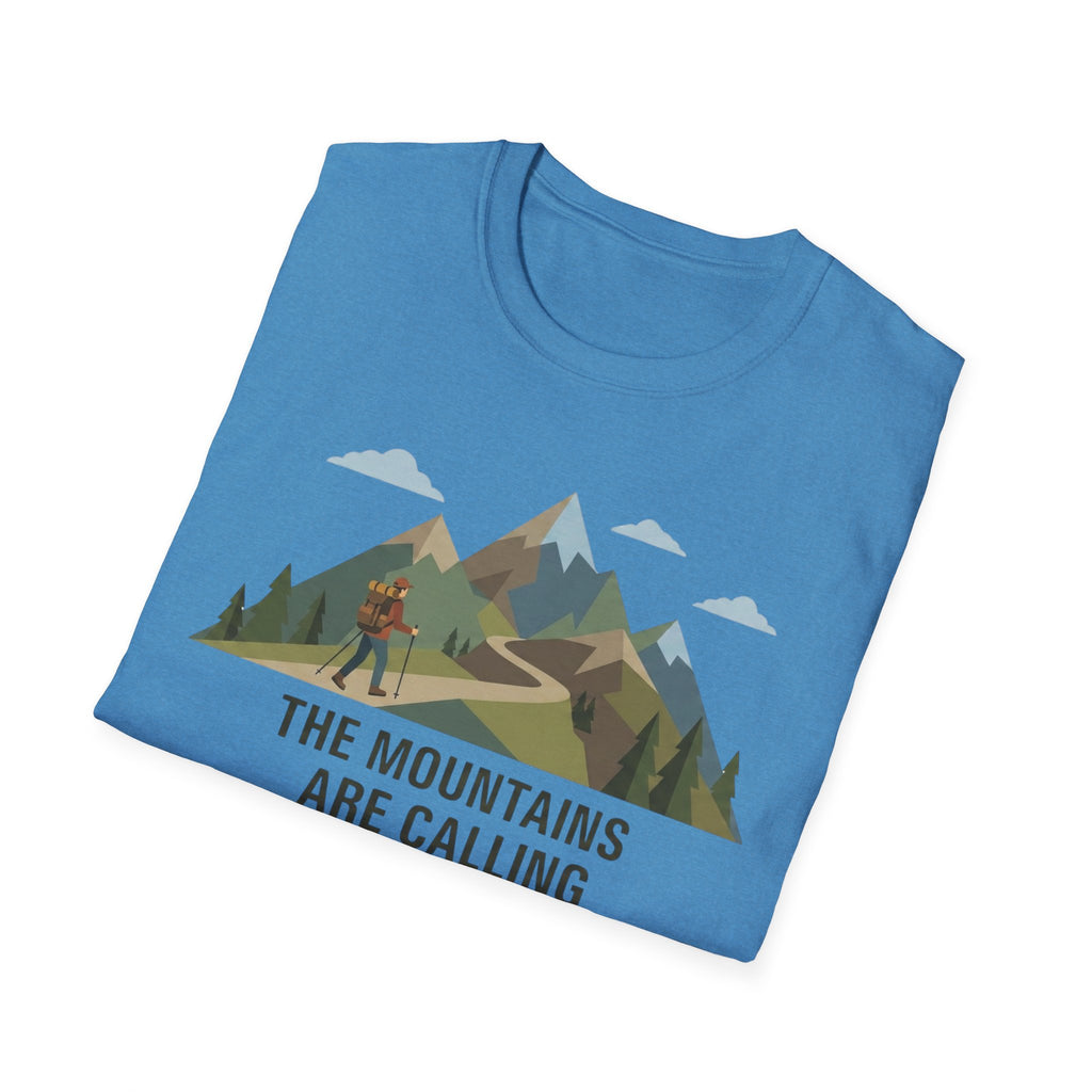 Campground Scenic T-Shirt — Minimalist Tent & Campfire Graphic