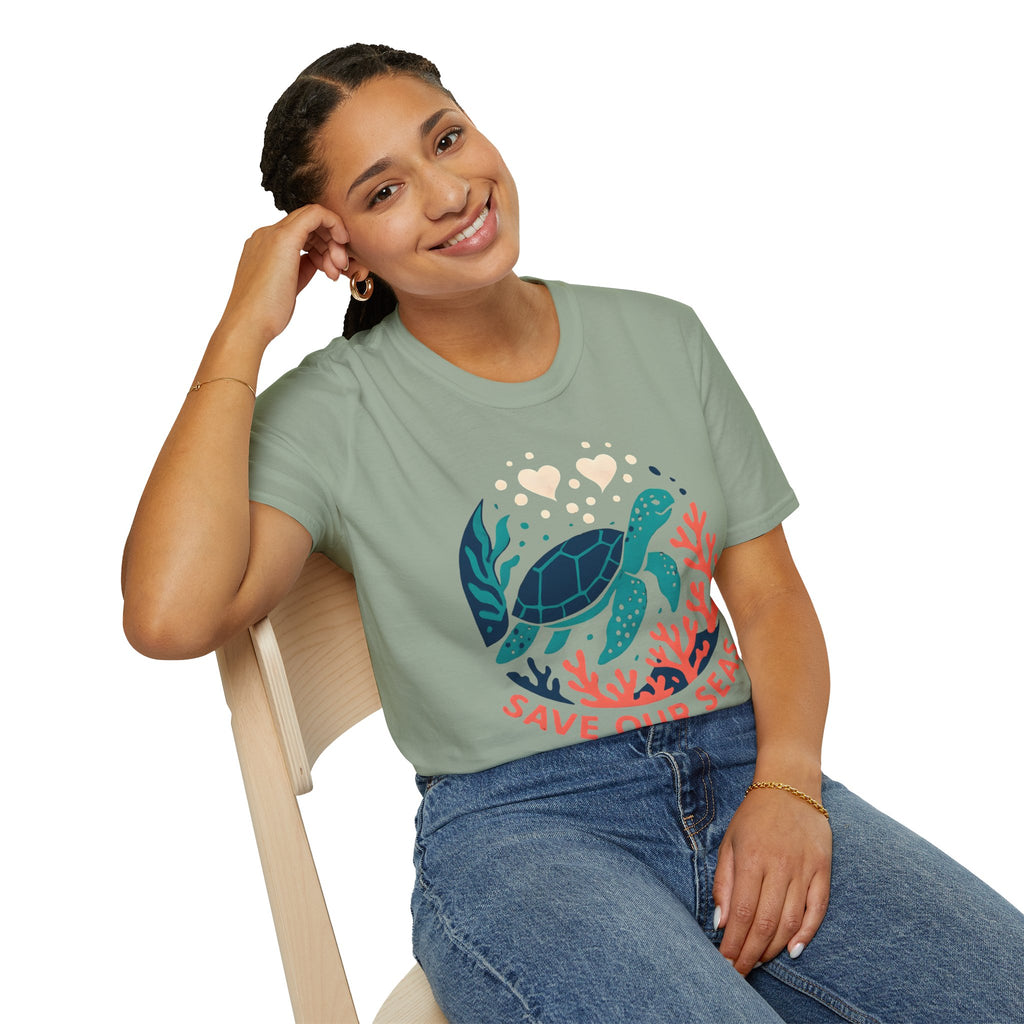 Save Our Seas Sea Turtle T-Shirt — Ocean Conservation Tee