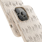 Biodegradable Phone Case — Eco-Friendly Forest Sketch Pattern