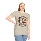 Powered By Coffee And Campfires Vintage Camping T-Shirt