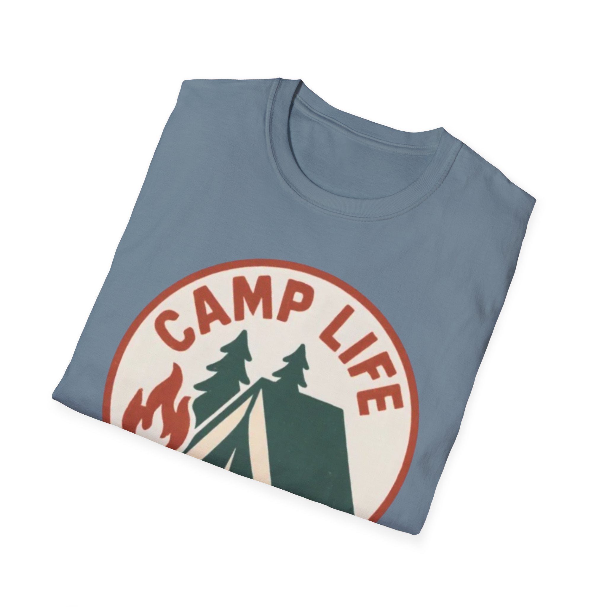 Camp Life T-Shirt — Tent & Campfire Outdoor Tee