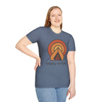 Happy Camper Retro Sunset Camping T-Shirt