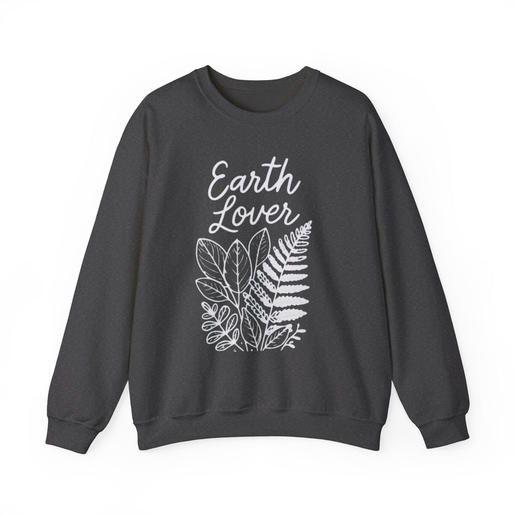 "Earth Lover" Botanical Graphic Crewneck Sweatshirt