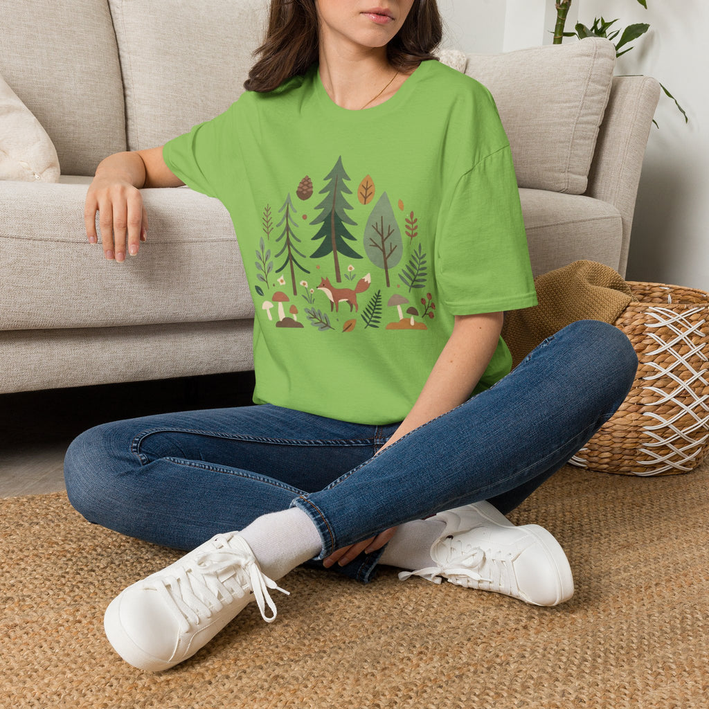 Woodland Fox T-Shirt — Nature Forest Camping Graphic Tee