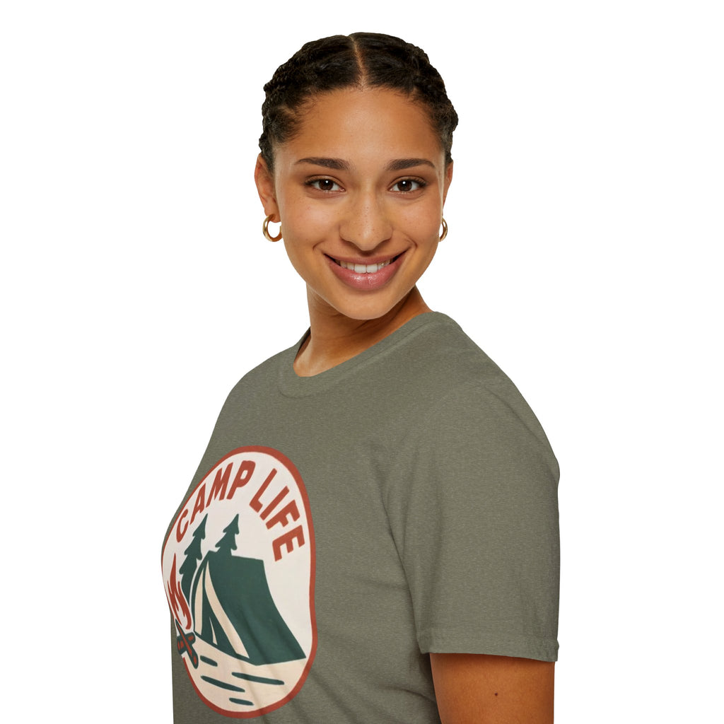 Camp Life T-Shirt — Tent & Campfire Outdoor Tee